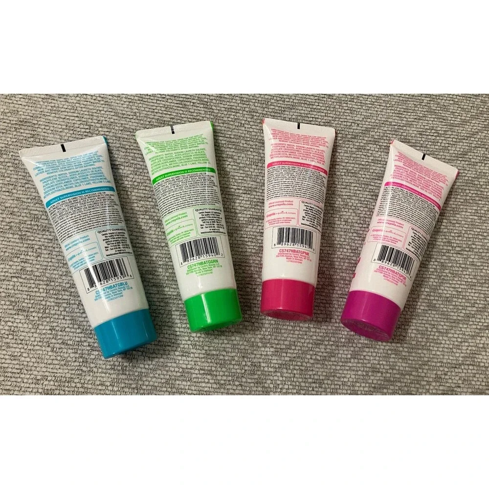 Crayola Bathtub Fingerpaint Soap 4-Pack 3oz Each Sealed New Multi-Color